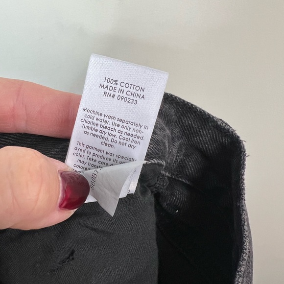 PacSun Ultra High Rise Slim Black Distressed Jeans, 27 - Picture 7 of 7